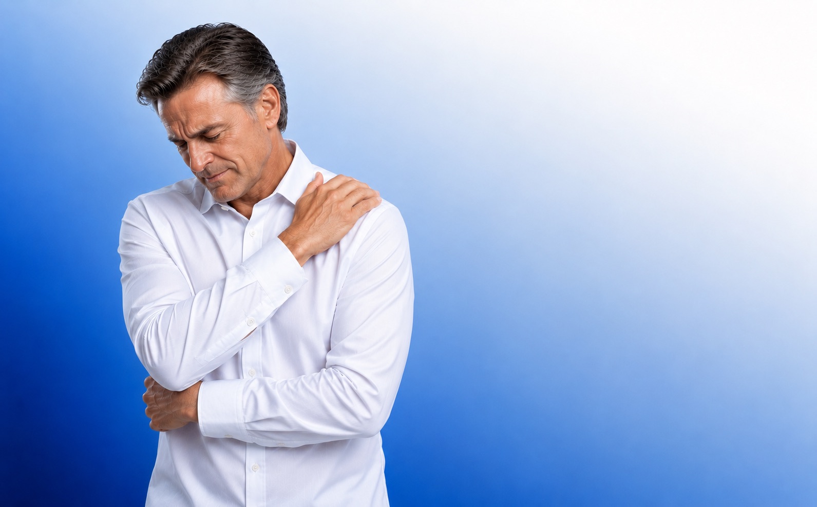 neck and shoulder self-massage for older professional men London UK - Toronto - worldwide